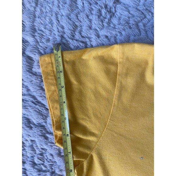 Colosseum LSU Women's Yellow V-Neck Shirt With Small Rhinestones XL fits like L - Picture 9 of 9